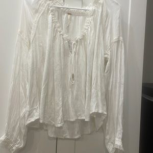 Free People White Blouse